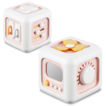Montessori Busy Cube Toys for Baby Girl - 1 Year