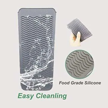 Heat Resistant Silicone Mat Pouch for Hair Styling Tools
