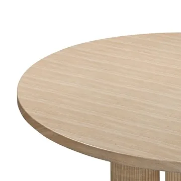 Patti Faux Travertine Indoor/Outdoor Round Dining Table