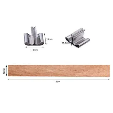 100 Pcs Wooden Candle Wicks Kit for DIY Candle Making
