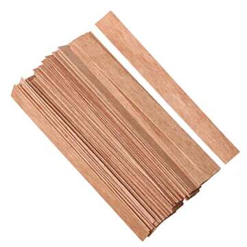100 Pcs Wooden Candle Wicks Kit for DIY Candle Making