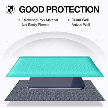 UCGOU Bubble Mailers 6x10 Inch Teal 25 Pack Poly Padded Envelopes Small Business Mailing Packages Opaque Self Seal Adhesive Waterproof Boutique Shipping Bags for Jewelry Makeup Supplies #0