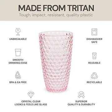 Laguna Beach Unbreakable Tumbler Set - Elegant and Durable