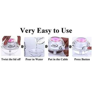 JZK Mini Portable Air Humidifier for Easy Travel and Home