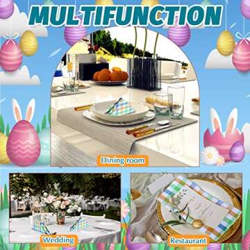 Charming Easter Napkin Rings - Bunny Holder Set for Celebration