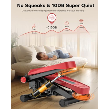 VitalLeap Adjustable Mini Stepper for Home Fitness