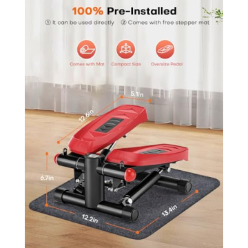 VitalLeap Adjustable Mini Stepper for Home Fitness