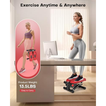 VitalLeap Adjustable Mini Stepper for Home Fitness