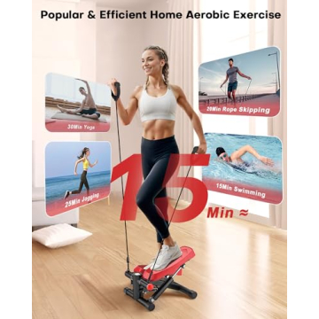 VitalLeap Adjustable Mini Stepper for Home Fitness