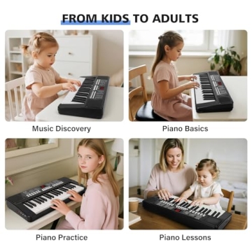37 Keys Beginner Piano Keyboard - Rechargeable & Versatile
