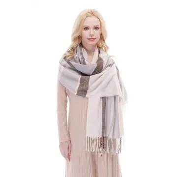 Stylish RIIQIICHY Plaid Scarf for Women - Cozy Winter Wraps