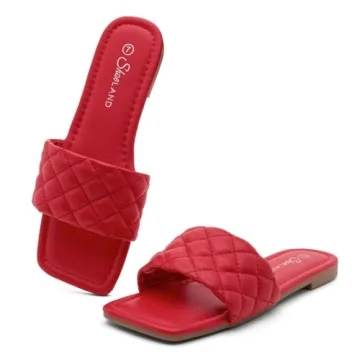 Shoe Land Anisha Stylish Flat Sandals for Summer Wear