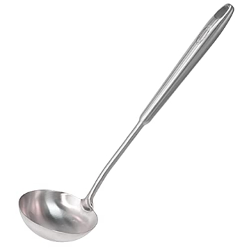 Newness Soup Ladle, Rustproof & Ergonomic 304 Stainless Steel Cooking Spoon with Heat Resistance, 13...