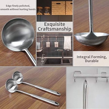 Newness Soup Ladle, Rustproof & Ergonomic Cooking Spoon