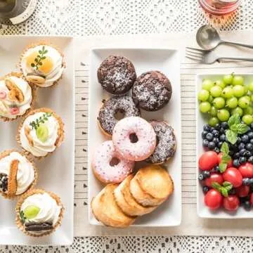 YHOSSEUN Elegant Porcelain Serving Platters for Every Occasion