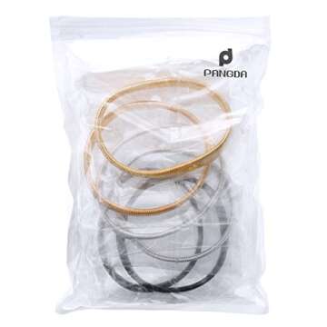 Pangda 3 Pairs Sleeve Garters Anti-Slip Shirt Sleeve Holders Garters Stretch Metal Armbands Sleeve Garters for Women Men