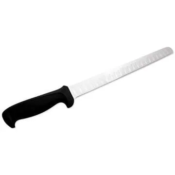 Mundial 12-Inch Hollow Edge Slicing Knife, Black