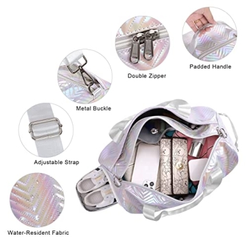 HUA ANGEL Stylish Sports Gym Duffle Bag with Shoe Compartment