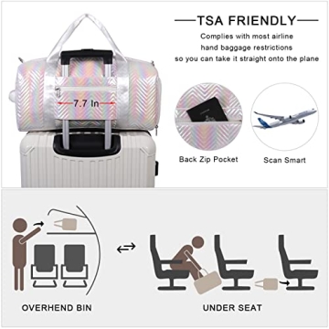 HUA ANGEL Stylish Sports Gym Duffle Bag with Shoe Compartment