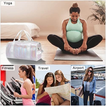 HUA ANGEL Stylish Sports Gym Duffle Bag with Shoe Compartment