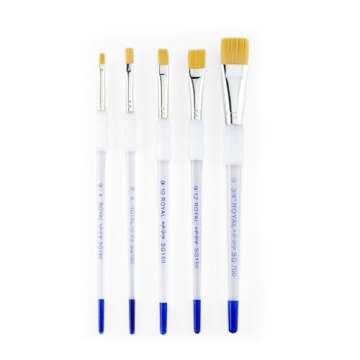 Royal & Langnickel SG-304 5 Piece Flat Brush Set for Artists