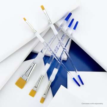 Royal & Langnickel SG-304 Flat Brush Set for Artists