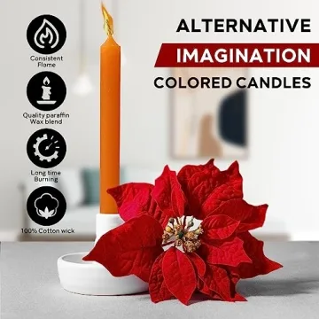 High-Quality Unscented Spell Candles - Set of 10