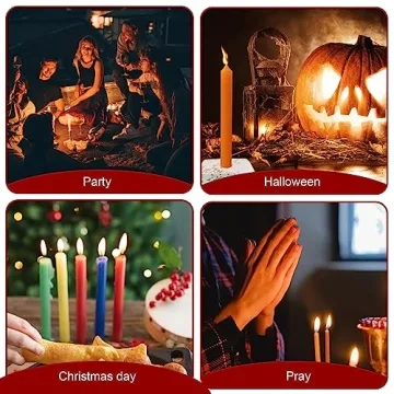 High-Quality Unscented Spell Candles - Set of 10