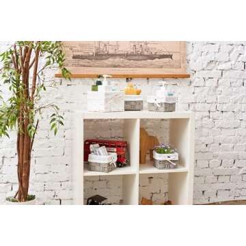 EZOWare Set of 4 Decorative Storage Baskets for Every Room