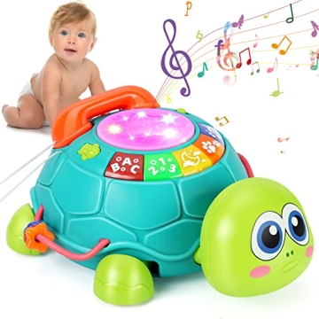Musical Turtle Baby Toy for Infants 6-12 Months - Fun Crawling & Learning
