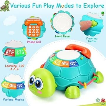 Musical Turtle Baby Toy for Fun Learning 6-12 Months