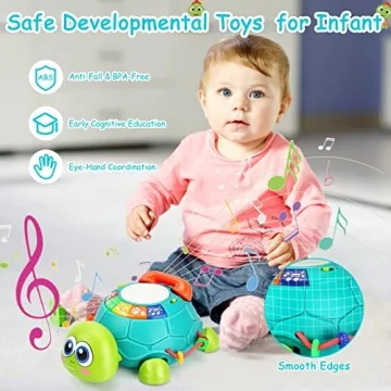 Musical Turtle Baby Toy for Fun Learning 6-12 Months