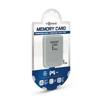 Tomee 1MB Memory Card for PS1 - Save Classic Games with Ease!