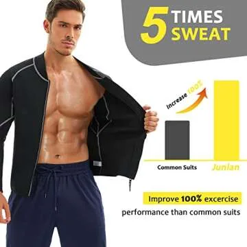 Men's Neoprene Sauna Suit for Maximum Weight Loss