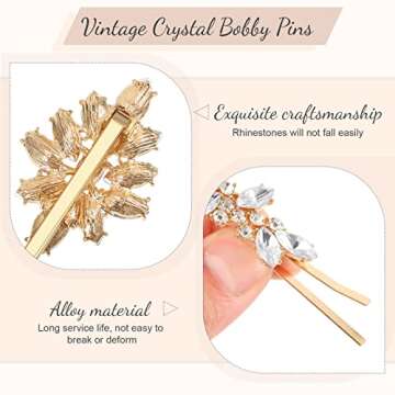 Stylish Waydress Vintage Rhinestone Hair Pins for Women