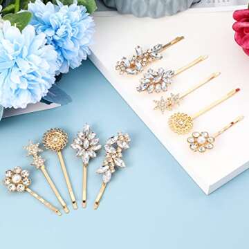 Stylish Waydress Vintage Rhinestone Hair Pins for Women
