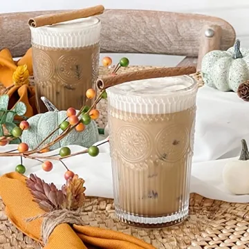 Kate Aspen Vintage Drinking Glasses Set of 6 for Stylish Cocktails