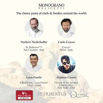 Monograno Felicetti Kamut Fusilli Pasta Italian Organic Non-GMO 17.6oz (500g) 4 Pack