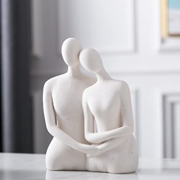 Mowtanco Couple Statue - 8.07 Inch Abstract Decor