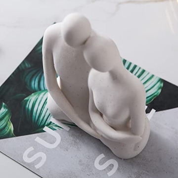 Mowtanco Couple Statue - 8.07 Inch Abstract Decor