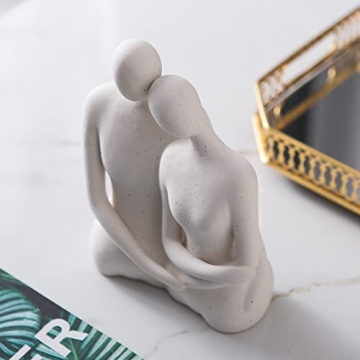Mowtanco Couple Statue - 8.07 Inch Abstract Decor