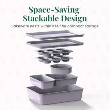 Larder & Vine Non-Stick Bakeware Set - 8 Pieces