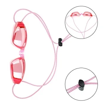 Adjustable 10 Sets Goggle Bungee Straps for Swimming