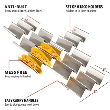 Durable Fiesta Kitchen Taco Holder Set for Easy Serving