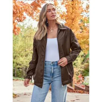 AUTOMET Womens Oversized Leather Jackets Faux Suede Fall Fashion Motorcycle Coats Winter Outfits Clo...
