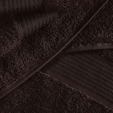 Belizzi Home Ultra Soft 6 Pack Cotton Towel Set, Contains 2 Bath Towels 28x55 inch, 2 Hand Towels 16...