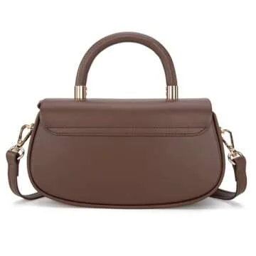 Milan Chiva Small Elegant Top Handle Purses for Women Mini Flap Crossbody Purse Cute Shoulder Bag MC-398CF