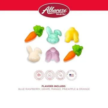 Albanese World's Best Cottontail Gummies, 5 lbs of Easter Candy, Great Easter Basket Stuffers