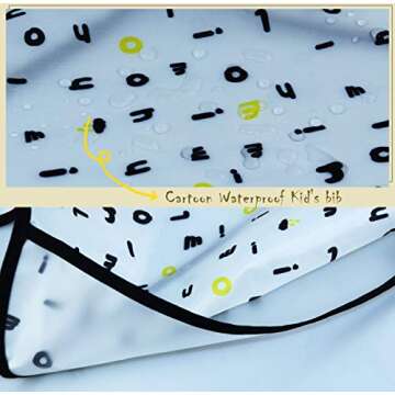 6-42 Months Toddler Baby Sleeved Bibs Waterproof Eating and Painting Smock. JNINTH