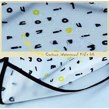 6-42 Months Toddler Baby Sleeved Bibs Waterproof Eating and Painting Smock. JNINTH